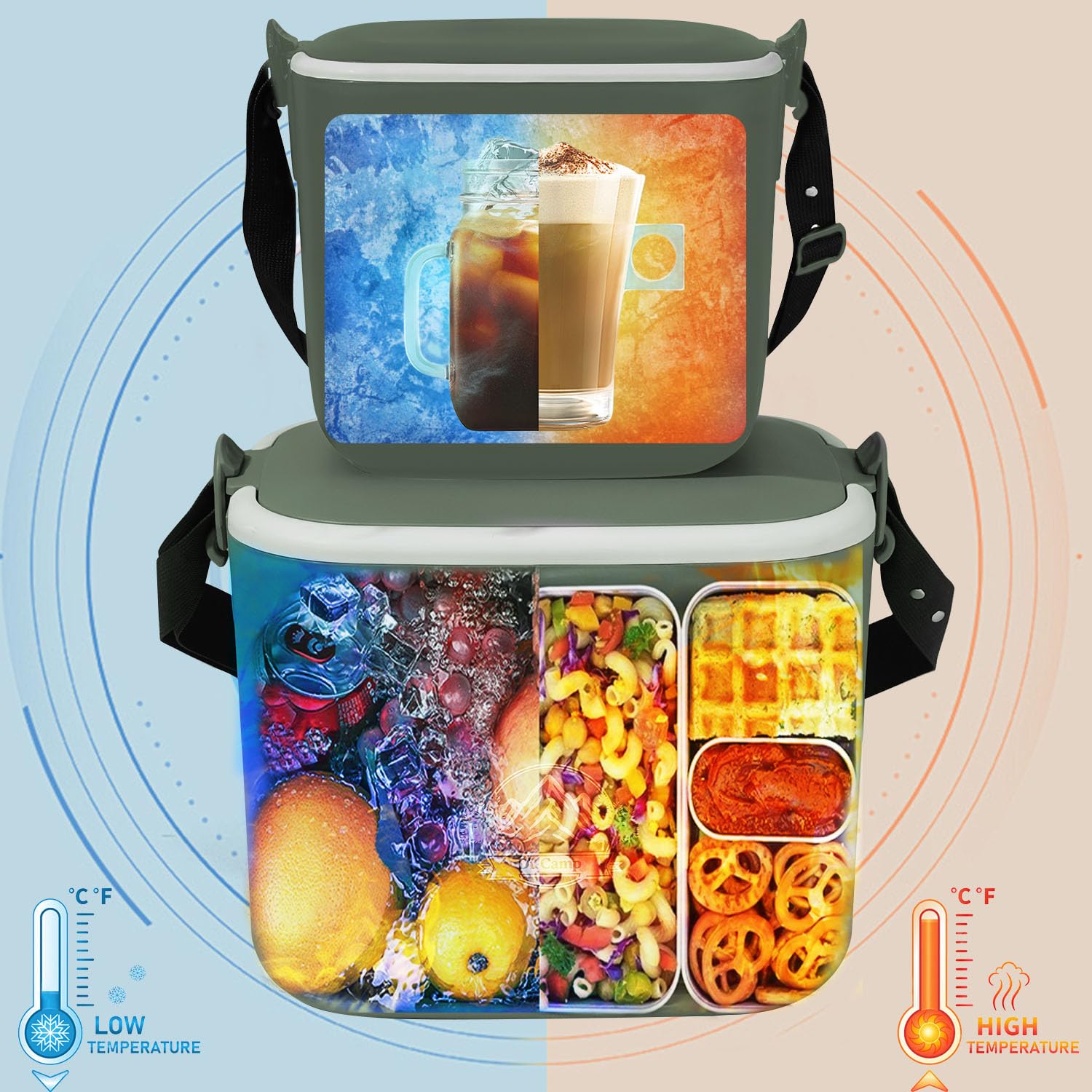 Amazon.com : Dr Camp 15qt Insulated Cooler Box for Ice Beverage